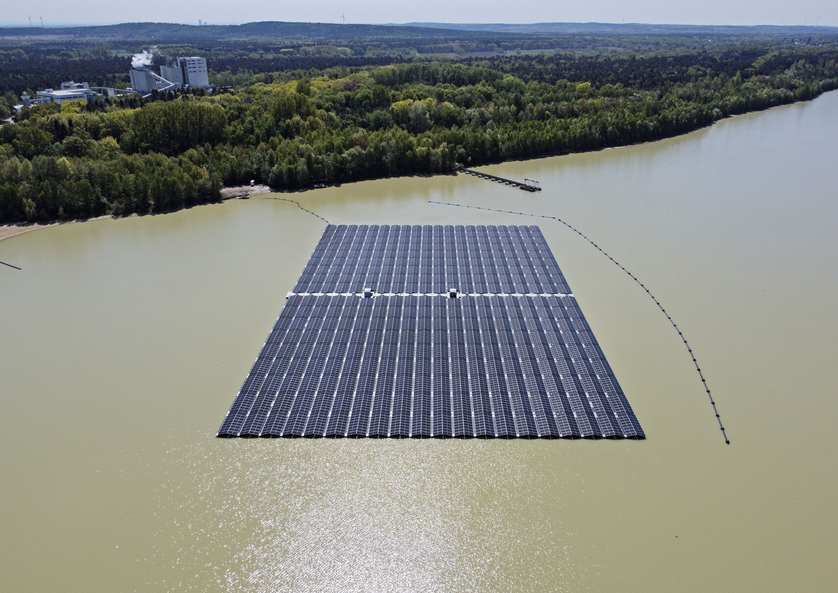 Long popular in Asia, floating solar catches on in US